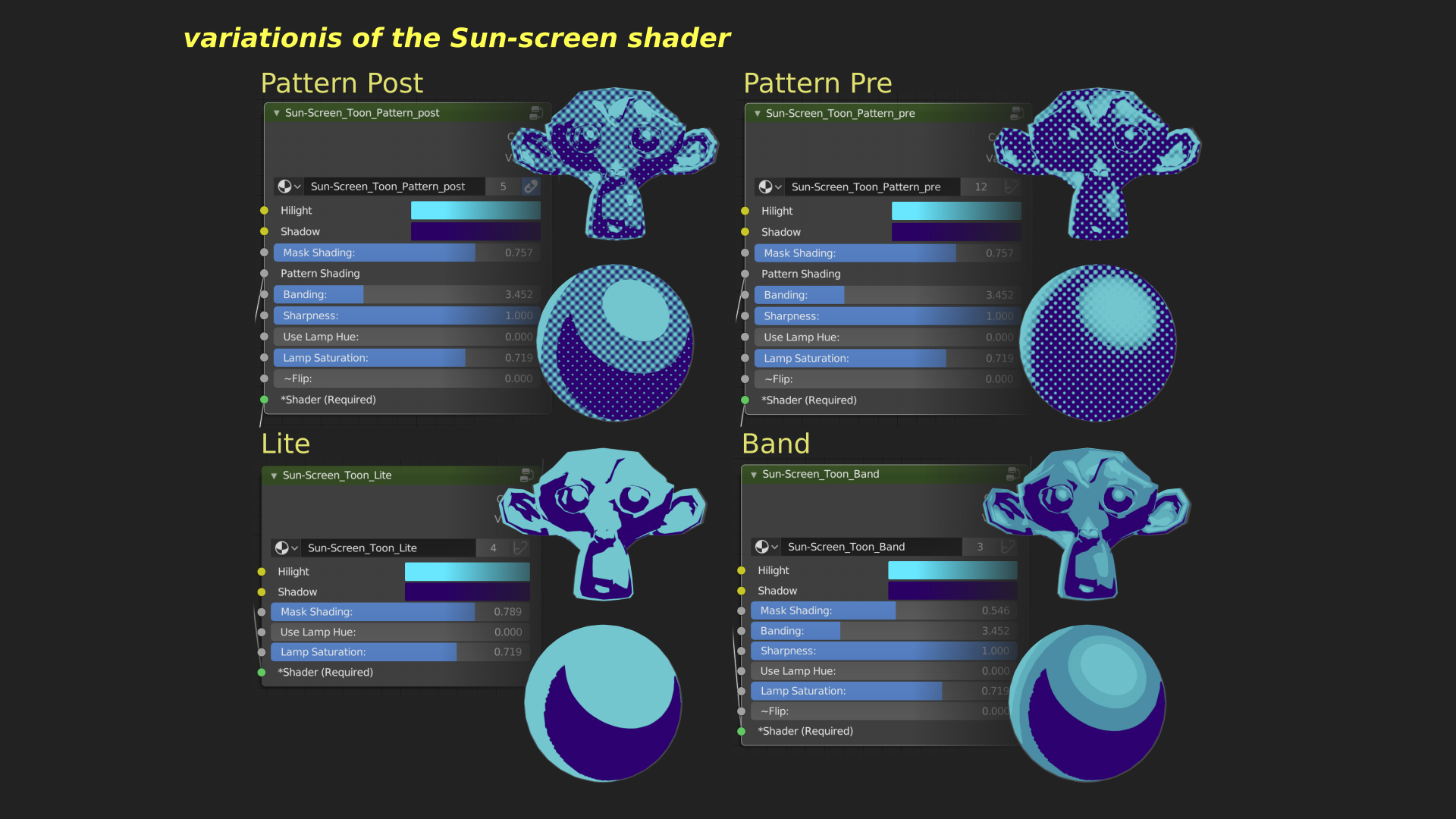 Sun-Screen EEVEE toon and comic shader preview image 9